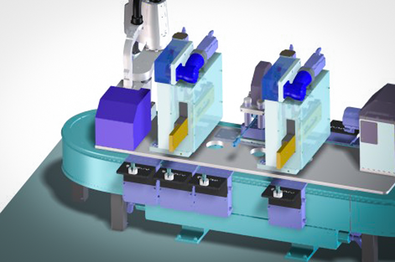 Automação industrial para montagem Sinteco